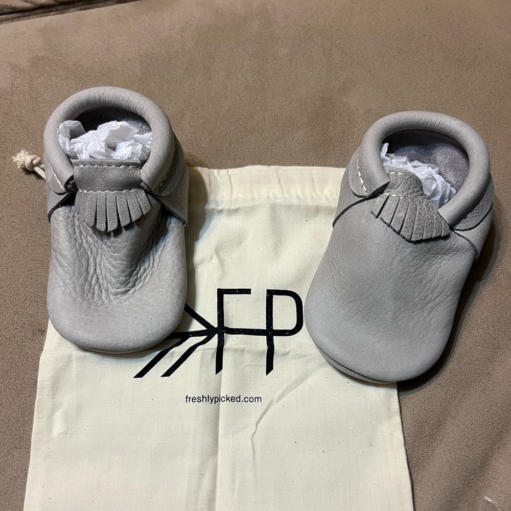 NWOT Freshly Picked Moccasins | gray